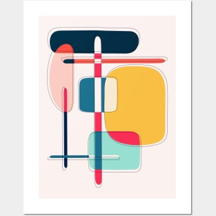 Minimalist Abstract Shapes Art VII Posters and Art